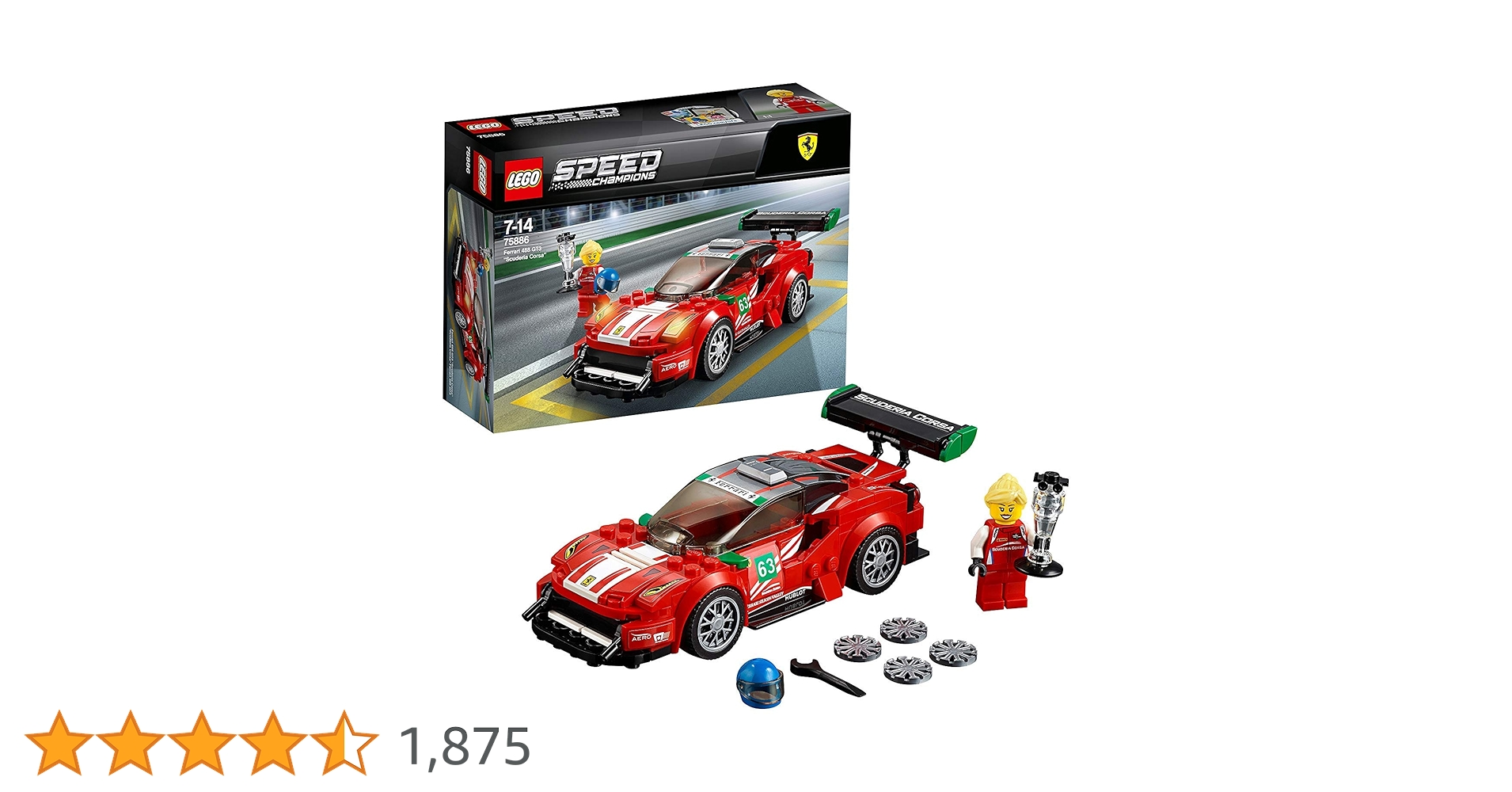 Amazon.co.jp: レゴ(LEGO) スピードチャンピオン フェラーリ 488 GT3